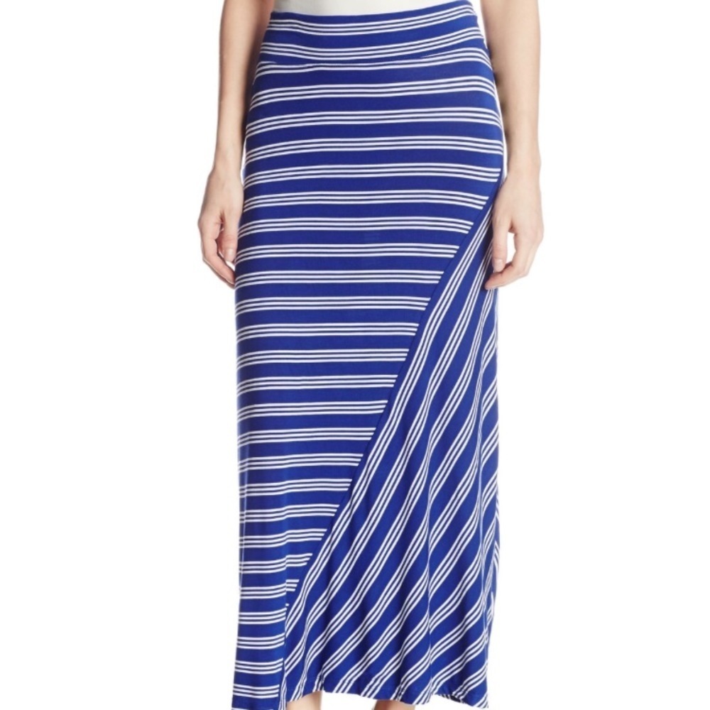 Kensie Bright Cobalt Combo maxi skirt